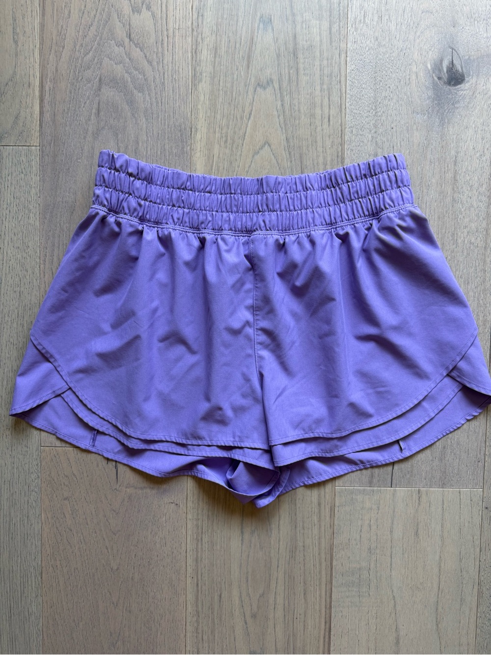 CALIA Lavender Active Shorts - Lightweight Double-Layer Design